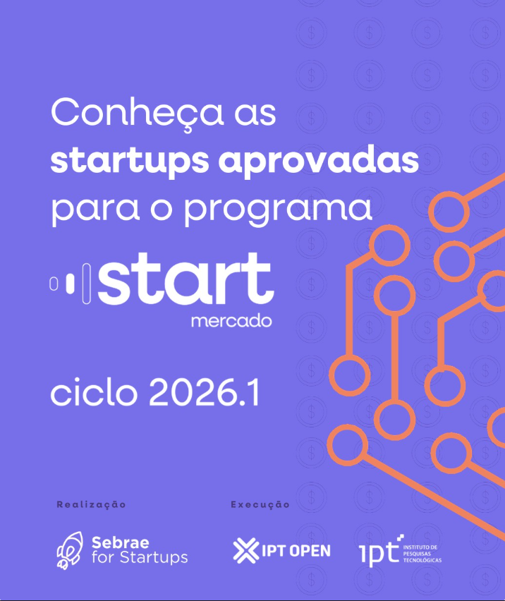 Lucrefy entra no Start Mercado 2026.1 do Sebrae com apoio do IPT para acelerar solução de controle financeiro pelo WhatsApp